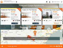 Tablet Screenshot of guelph-apartments.com